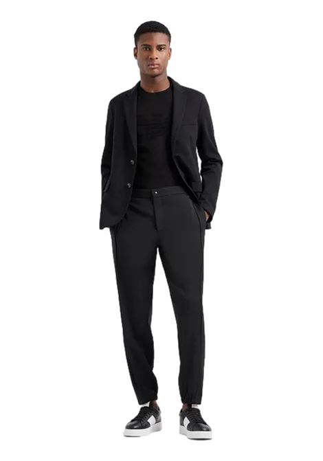 Jersey T-shirt with jacquard logo EMPORIO ARMANI | T-shirt | 8N1TD2 1JGYZ0022